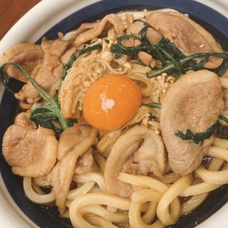 鴨すき焼きうどん得盛り(丸亀製麺一之江)