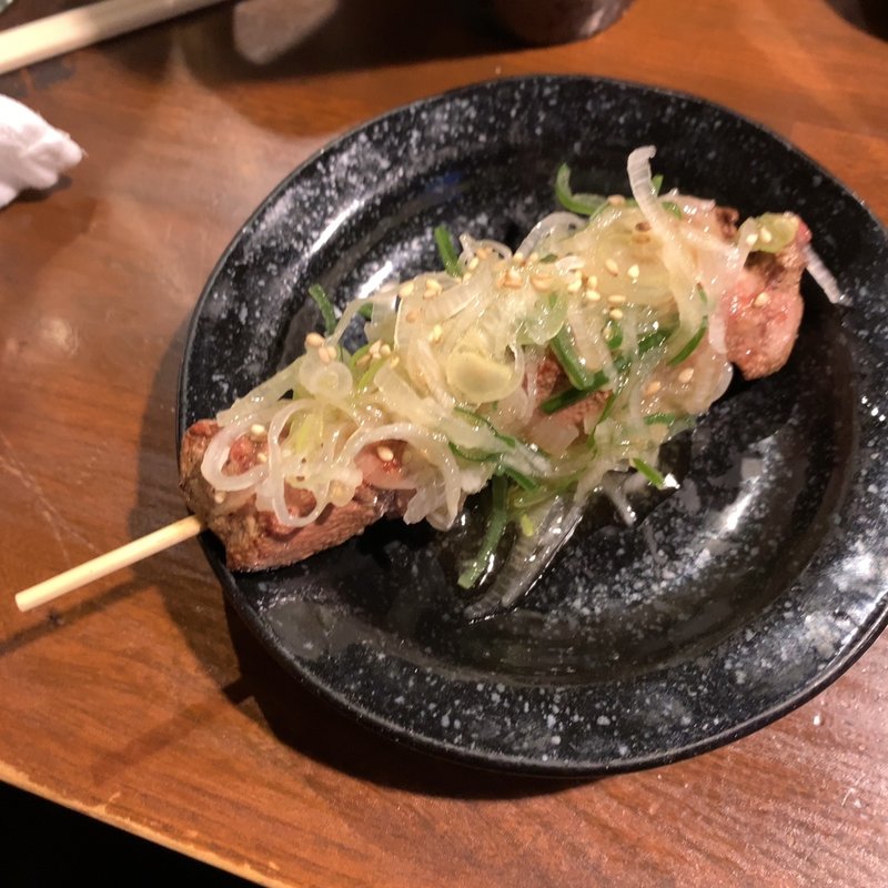 レバー　ネギ塩のせ(やきとん すずき)