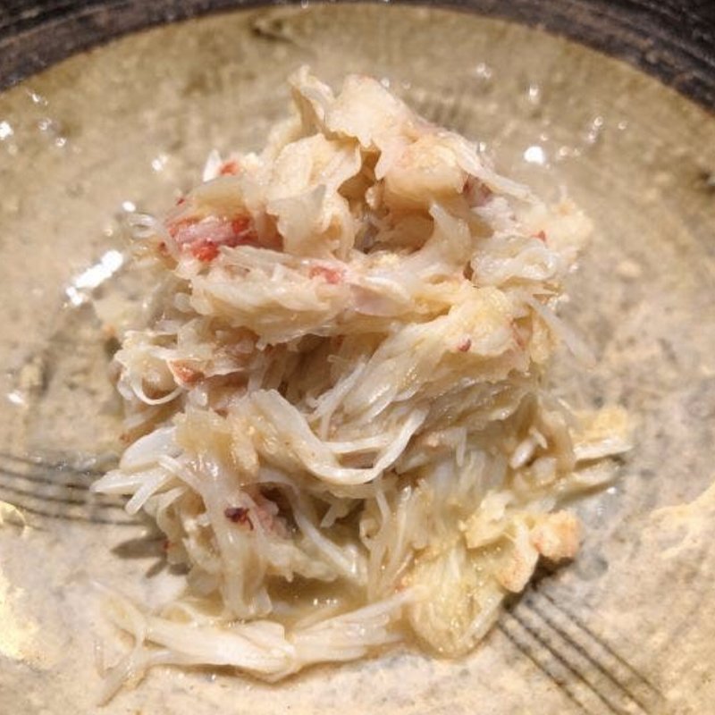 毛蟹かに身の蟹味噌和え(鮨つぼみ)