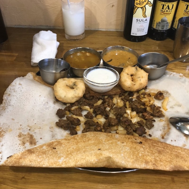 選べるドーサ＆カレーセット　選べる4つのドーサとカレー(アーンドラ・ダバ)