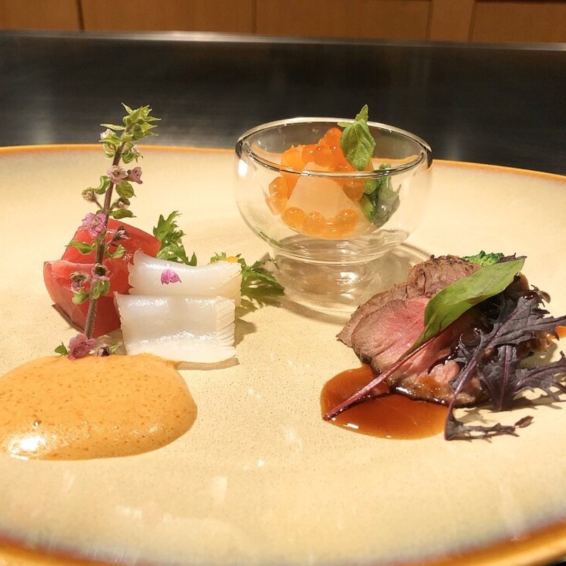 前菜(鉄板焼ときわ)