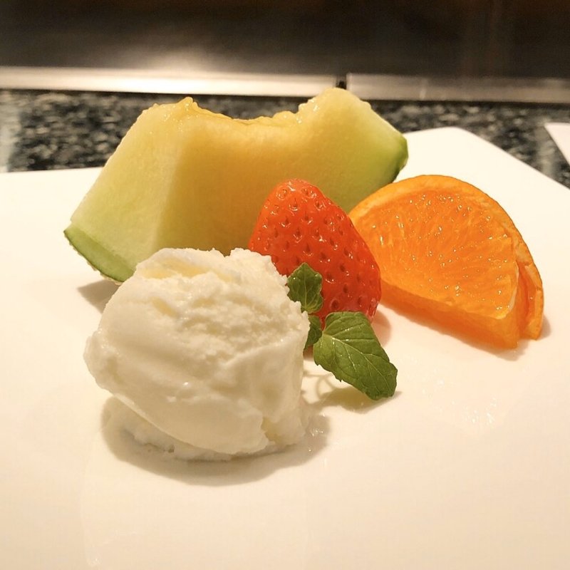 デザート(鉄板焼ときわ)