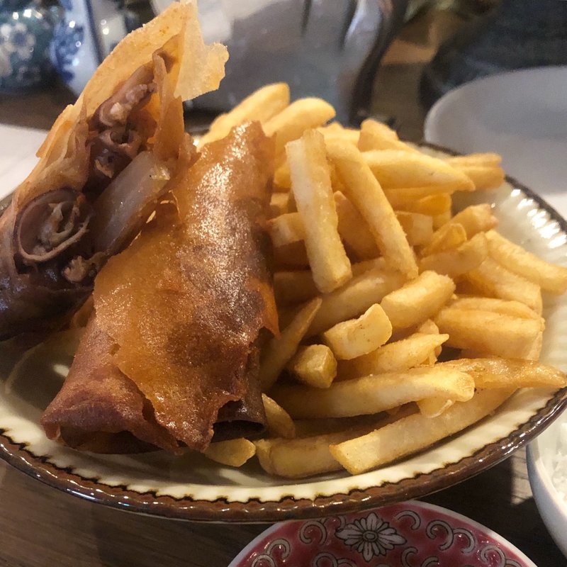 ホタルイカとうどの春巻(Ata's)