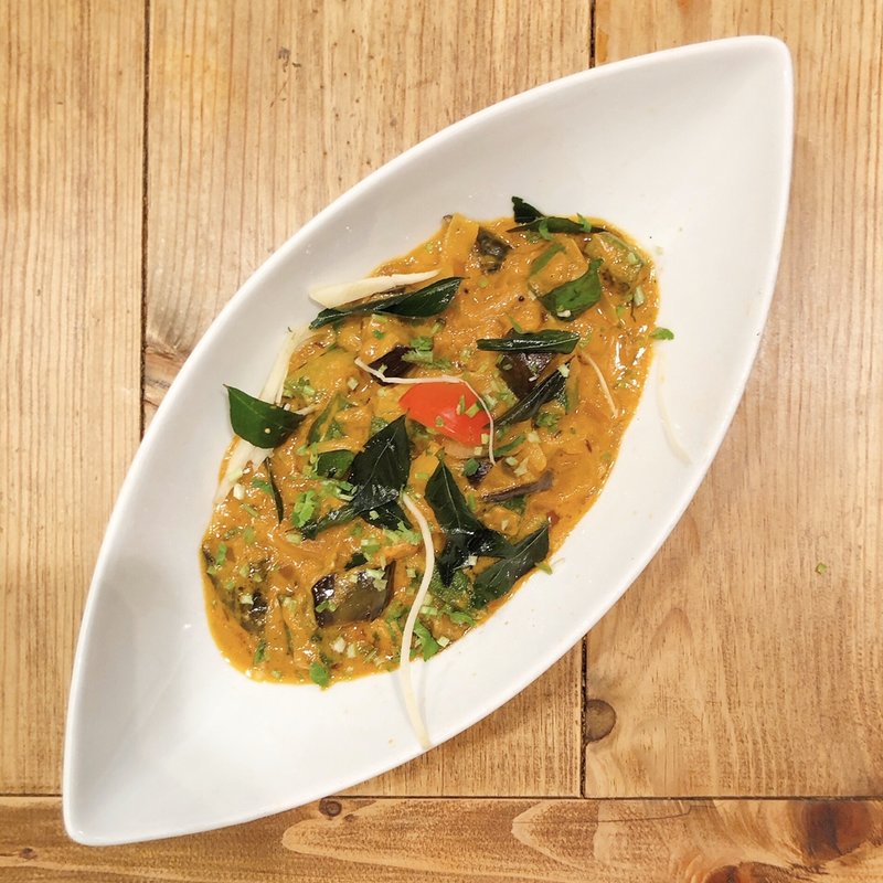 ナスとオクラのサブジ(グルガオン)