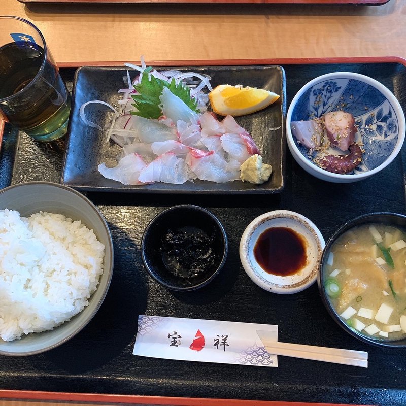 鯛刺し定食(宝祥)