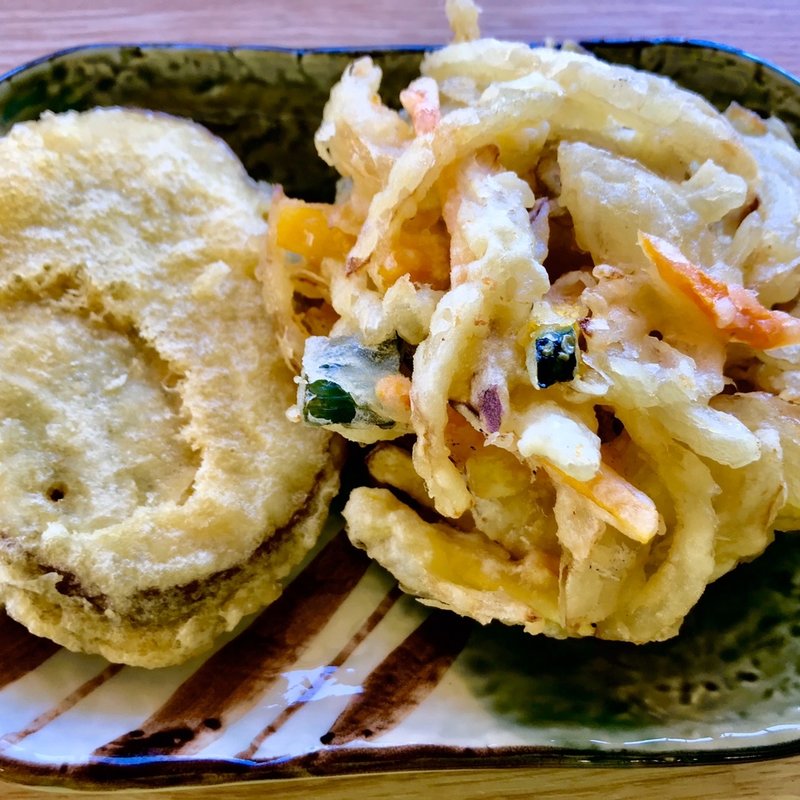 かき揚げ、さつま天(ファーマーズレストランくまどん)