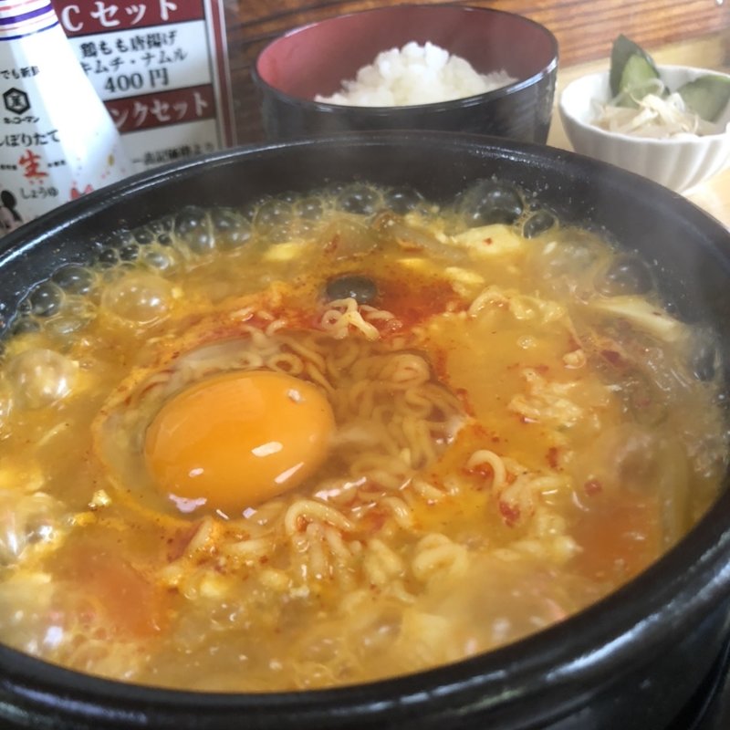 スンドゥブラーメン定食　大(韓国料理 はるはる)