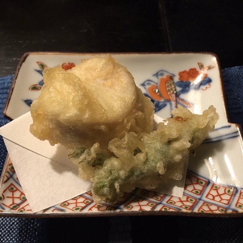 とらふぐの白子天ぷら(のなかの )