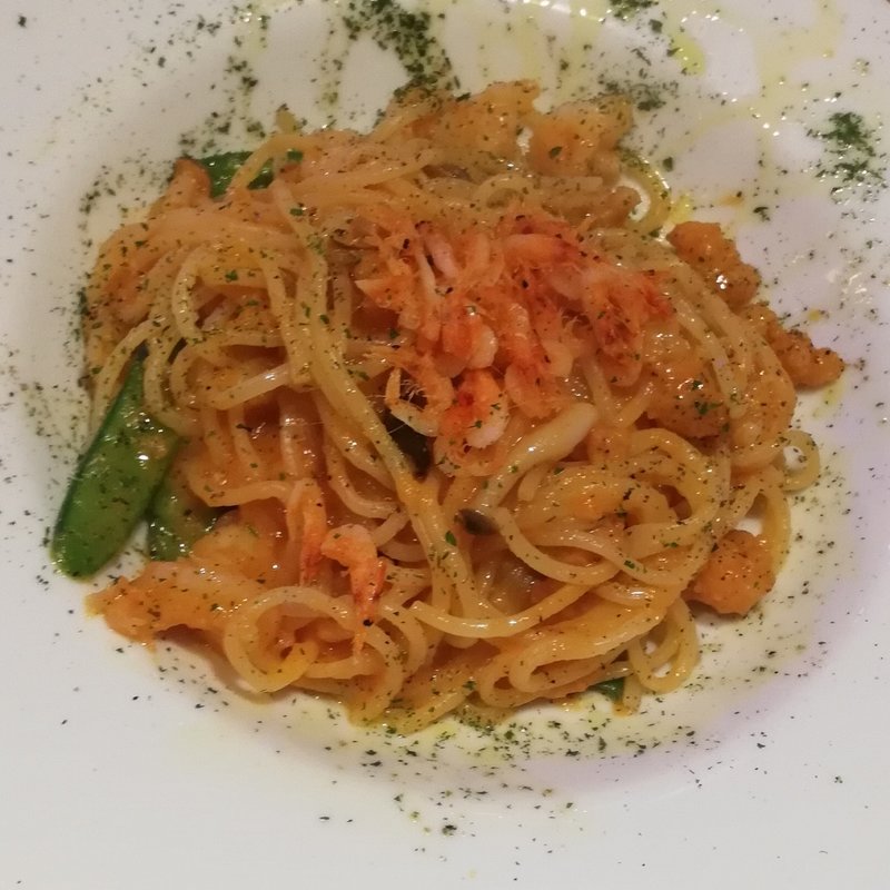 海老のラグーパスタ(活海老バル orb Resort （オーブリゾート）)