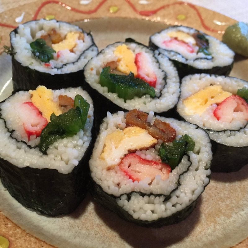 そうめん恵方巻(五色そうめんBar ぶろんれちゅ)