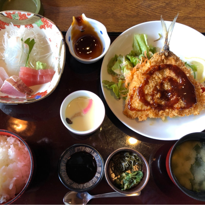 アジフライ定食(ほうらい茶屋 )