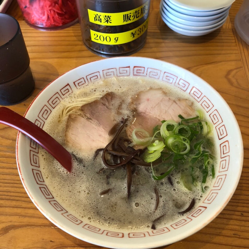 こってりラーメン　炒飯セット(福間ラーメン ろくでなし 新宮店)