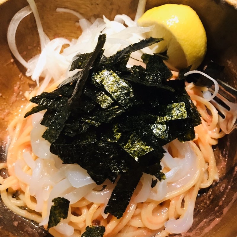 たらこと生イカ(モーゼ)