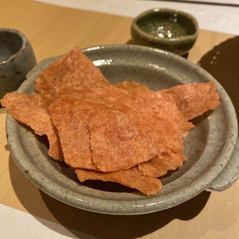 自家製海老煎(なにわ割烹たく庵なんば)