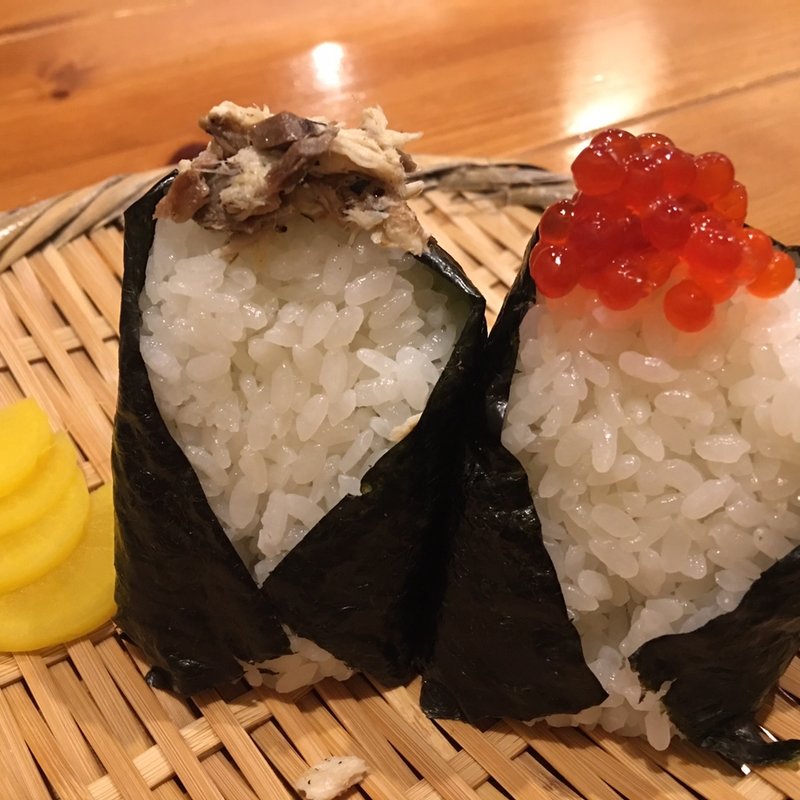 塩鯖、筋子おにぎり(佐賀 おにぎり家 酉辰)