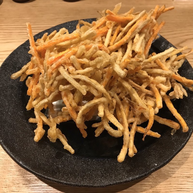 ごぼう天婦羅(蕎麦雪屋)