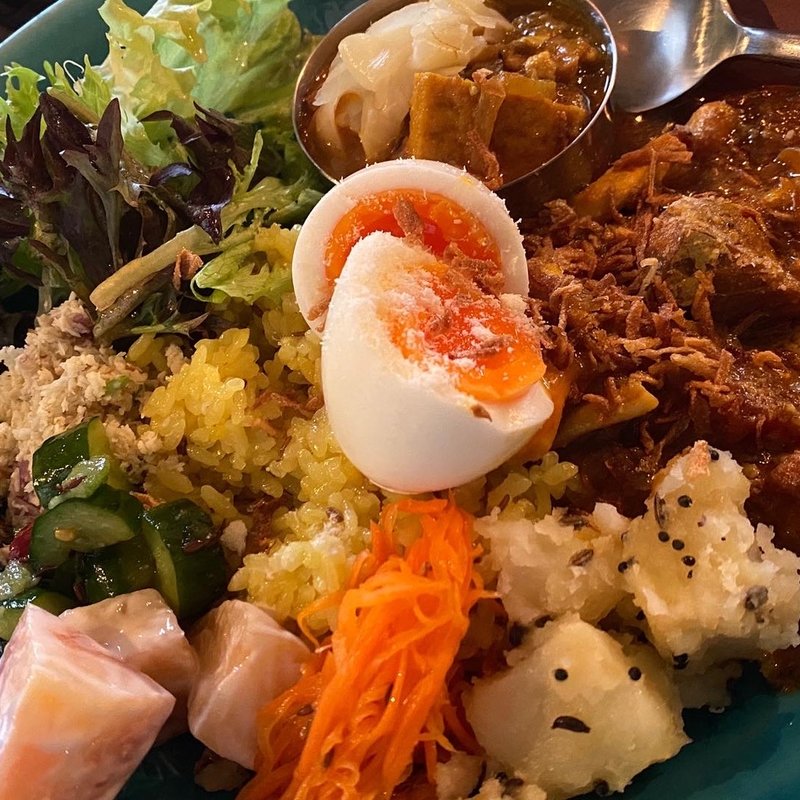 カレー2種盛り(good luck curry)