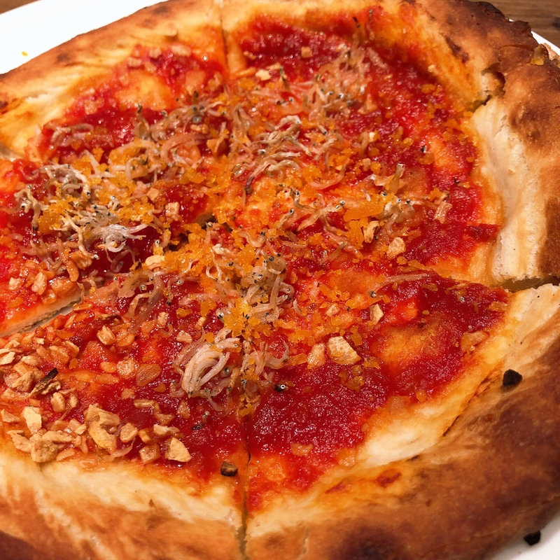 天然酵母のピザ しらすのマリナーラ～からすみ風味～(PRONTO新宿駅東口店)