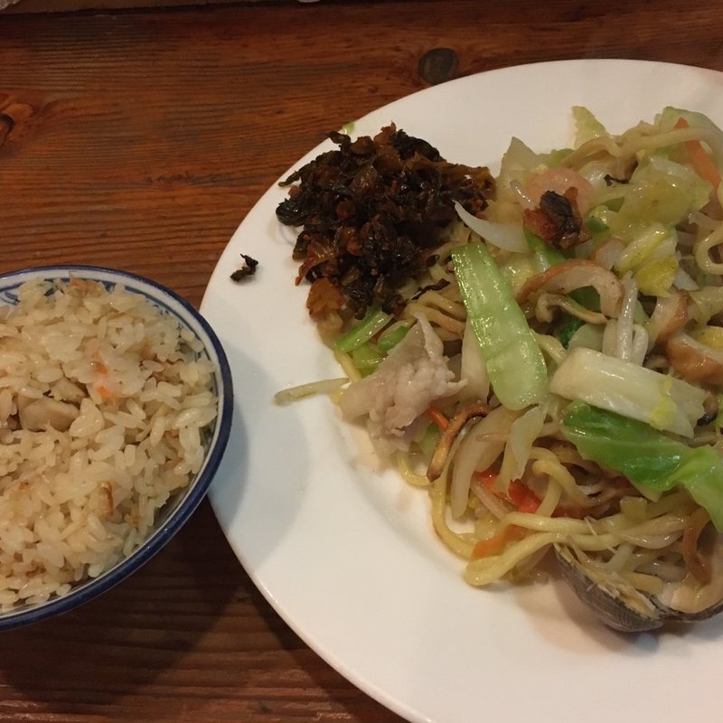 皿うどんセット（かしわごはん）(ぴかいち)