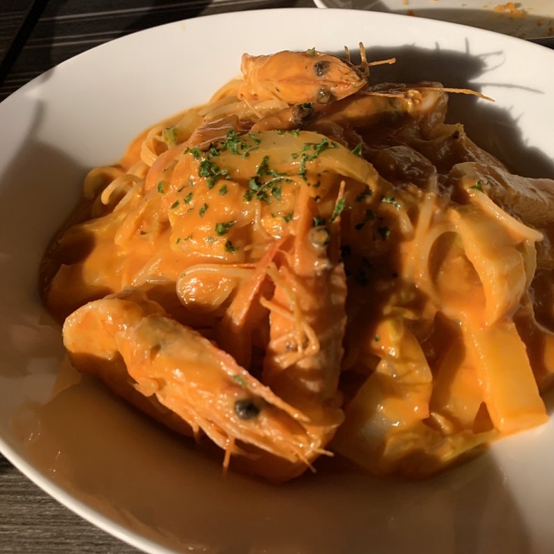 本日のパスタセット(シュリンプガーデン)