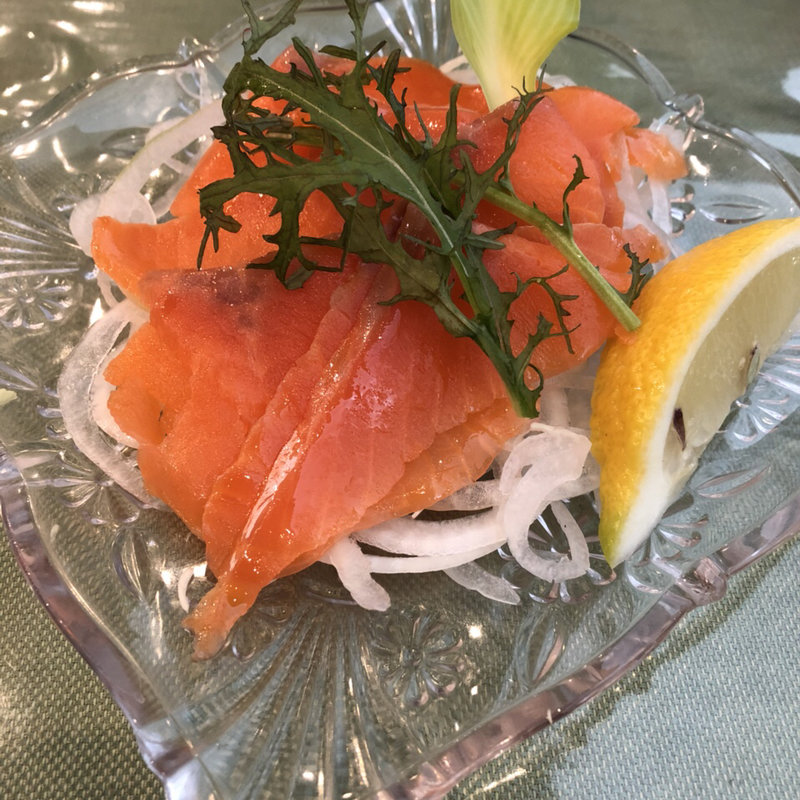 #スモークサーモン(剣淵温泉レークサイド桜岡)