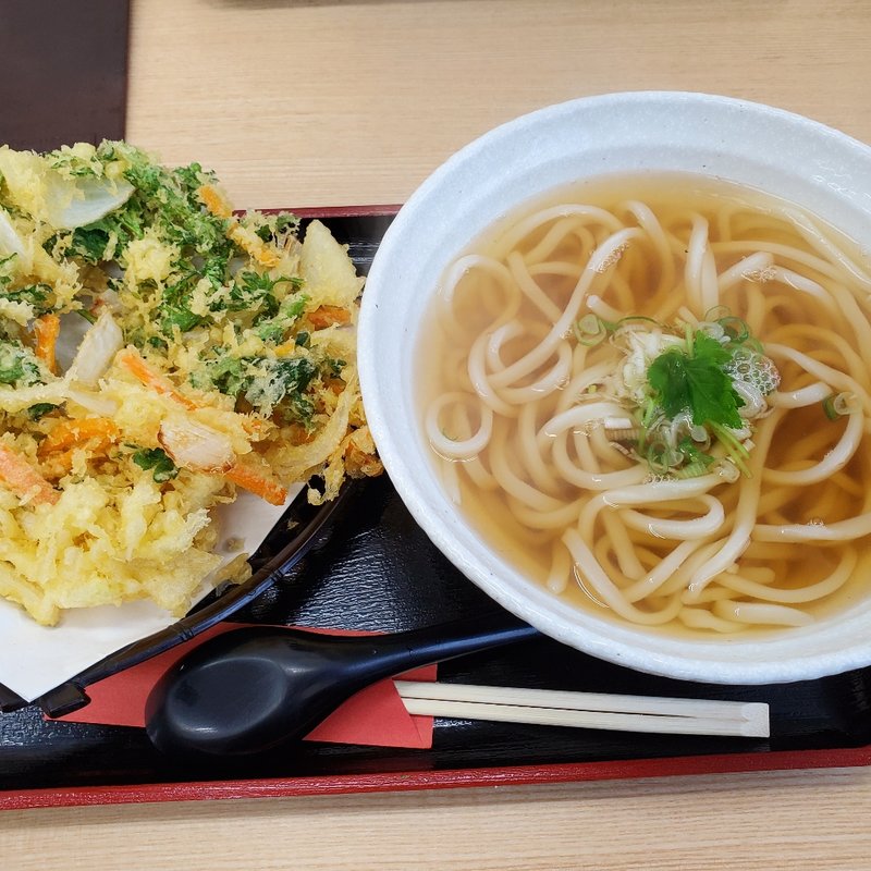 かき揚げうどん(うどん さと山)