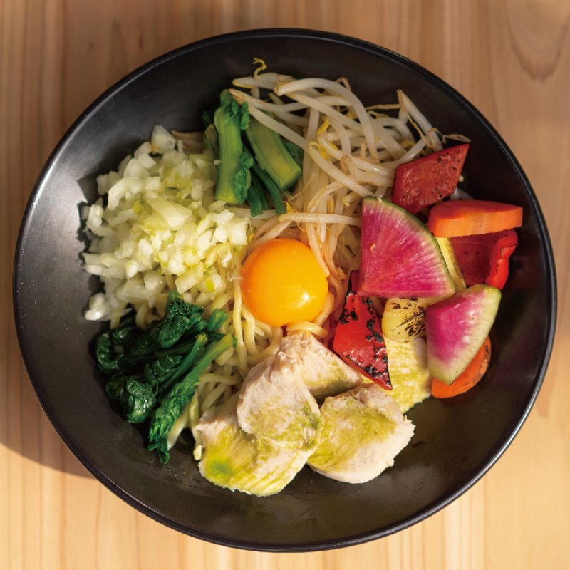 特製香味ダシ油の旨味あえそば（水/キッチンカー）(THE SALAD BAR)