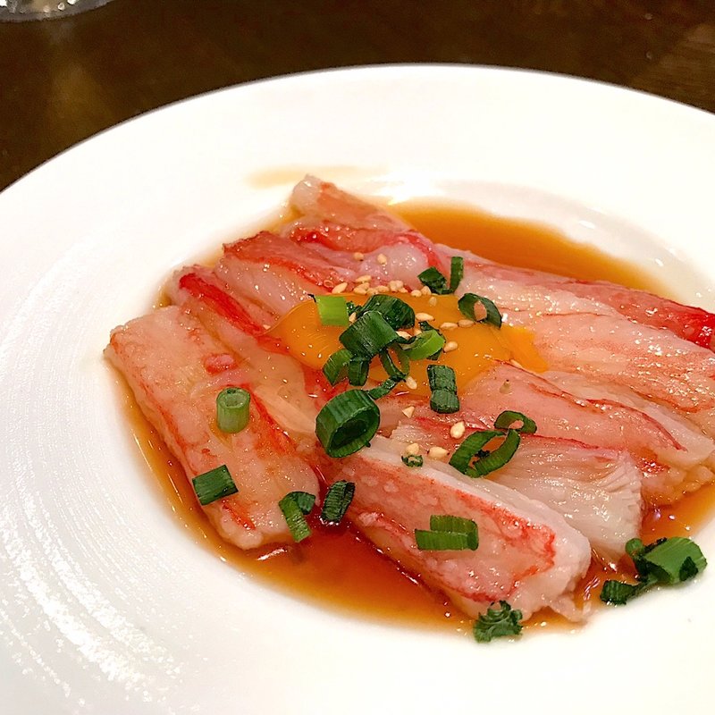 ずわいユッケ(かにチャーハンDiningの店 イオンレイクタウンmori店)