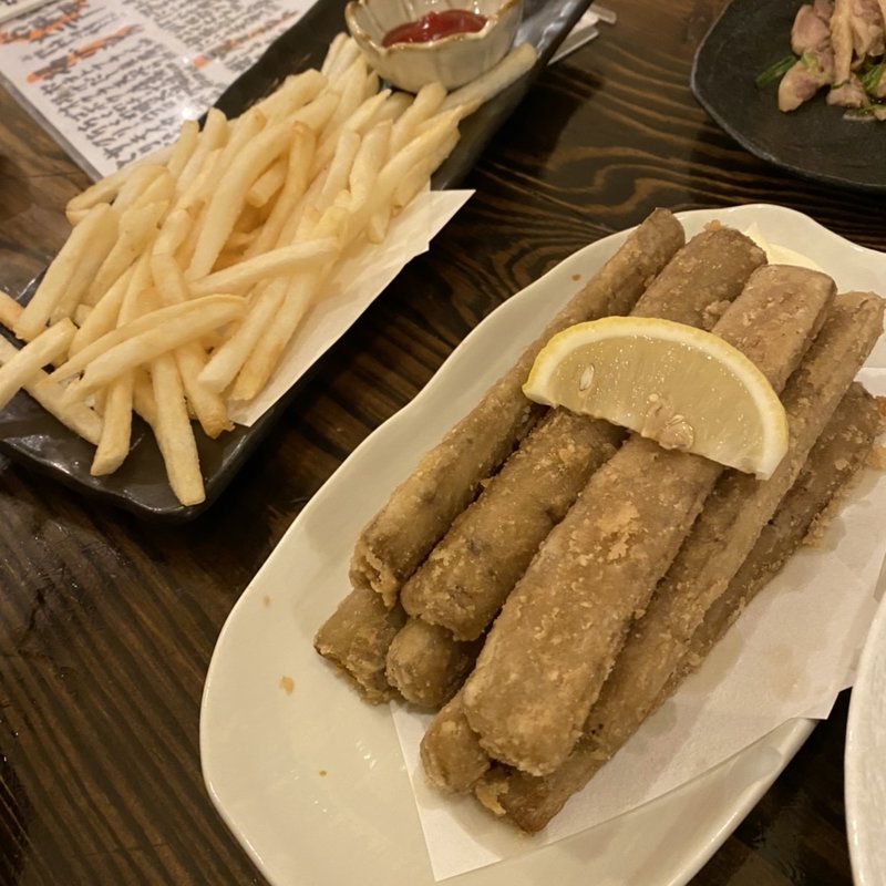 ごぼうの天ぷら(居酒屋 楽歳 駅北店 （ガッサイ）)