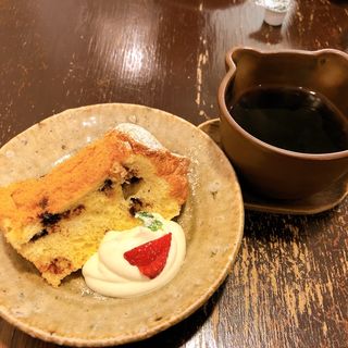 ケーキセット(うつわcafeと手作り雑貨の店 ゆう 福岡天神店)