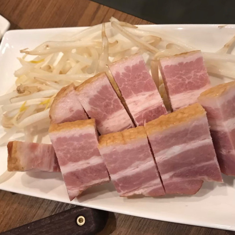 厚切りベーコン(浅草 もんじゃお好み焼き ぽんちゃん)