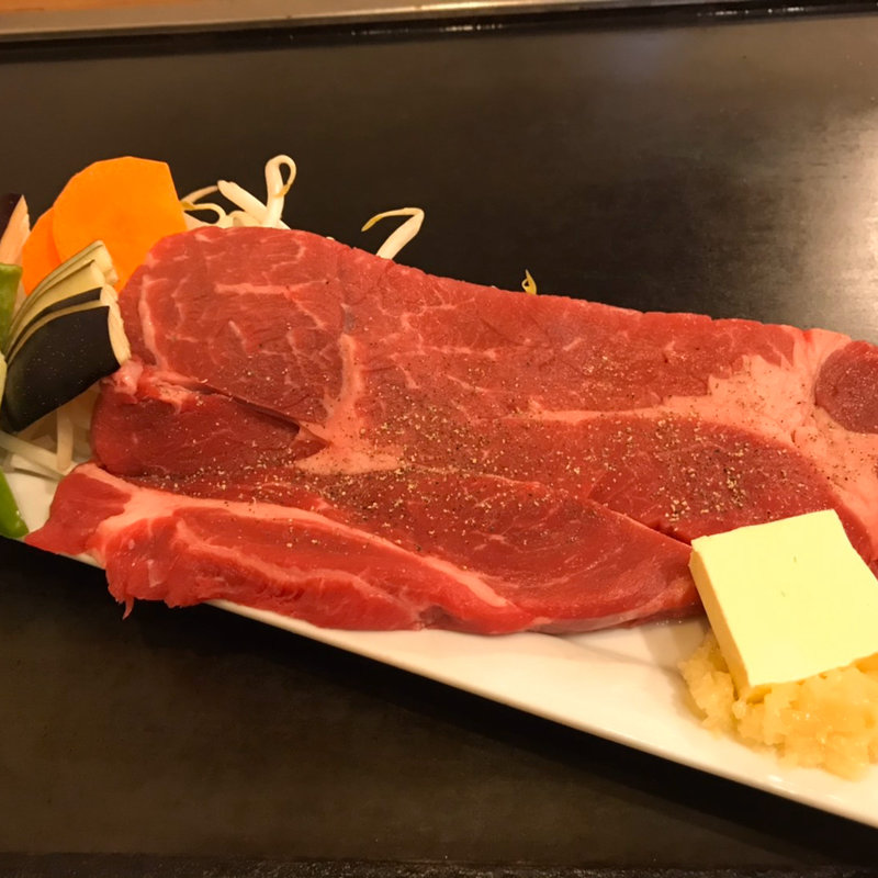 牛ステーキ(浅草 もんじゃお好み焼き ぽんちゃん)