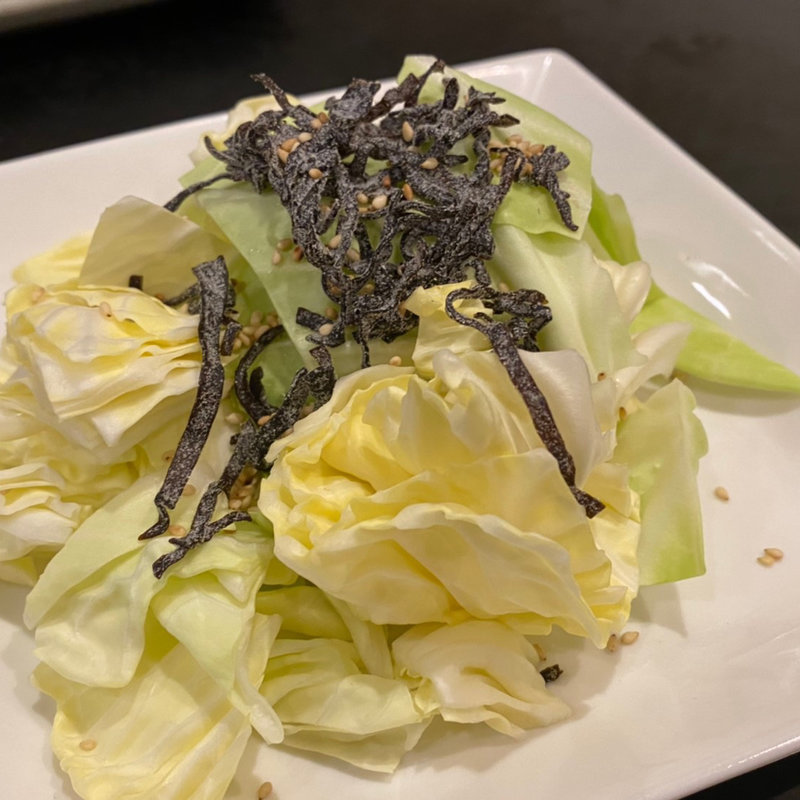 塩昆布キャベツ(浅草 もんじゃお好み焼き ぽんちゃん)