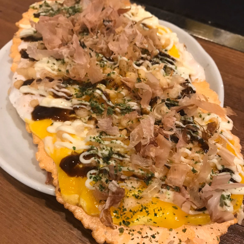 あげ玉たこせん(浅草 もんじゃお好み焼き ぽんちゃん)