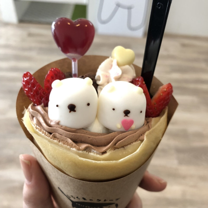 2月限定クレープ(しろくまのクレープ)