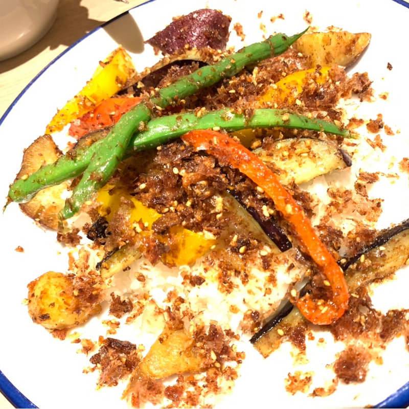 カラフル野菜のおかか揚げプレート(chano-ma 横浜)