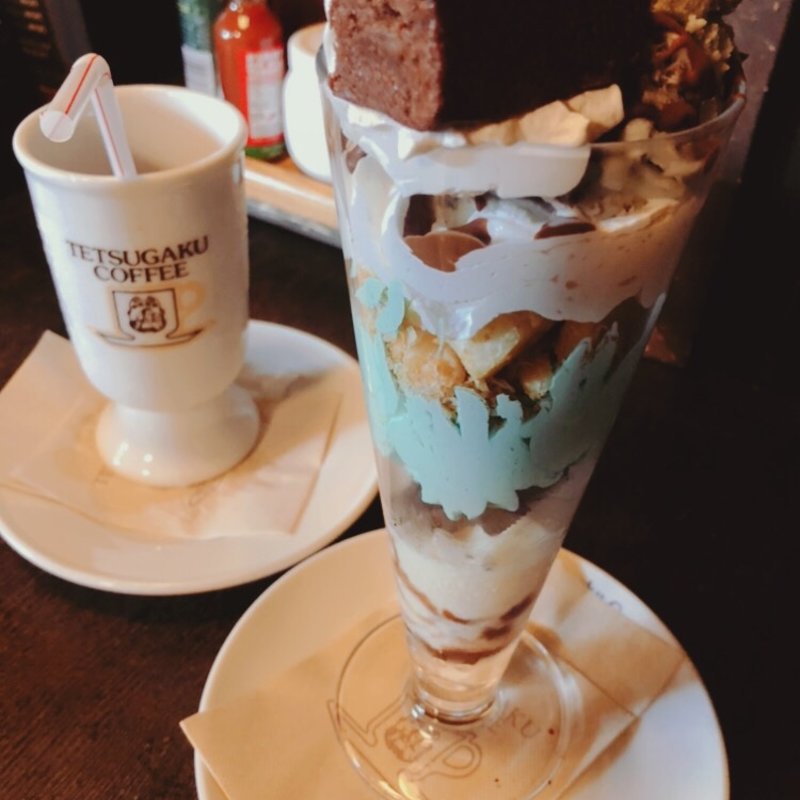 チョコミント パフェ(珈琲哲學 松本店 )