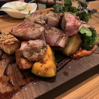 泉州犬鳴豚肩ロースと野菜のロースト(スケッチ （sketch）)