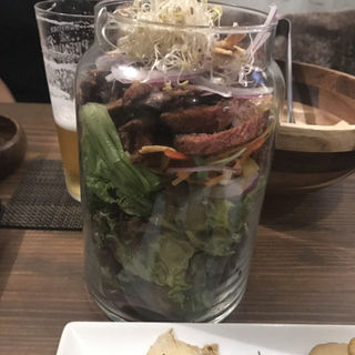 ケイジャンビーフの029サラダ(087cafe ~OHANA~)