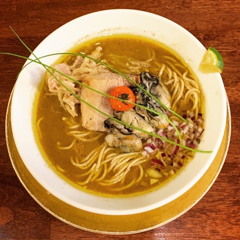 限定　カキの味噌らーめん(海老丸らーめん)