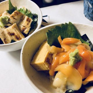 ミニ青柳丼&ミニ穴子丼(楽座)