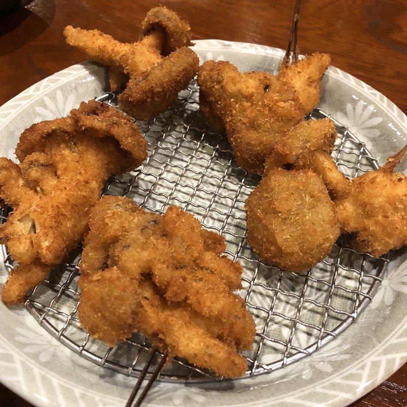 串揚げ ヒラタケ(串膳 （くしぜん）阪神西宮店)