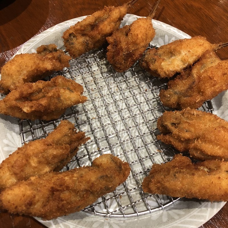 串揚げ 牡蠣(串膳 （くしぜん）阪神西宮店)