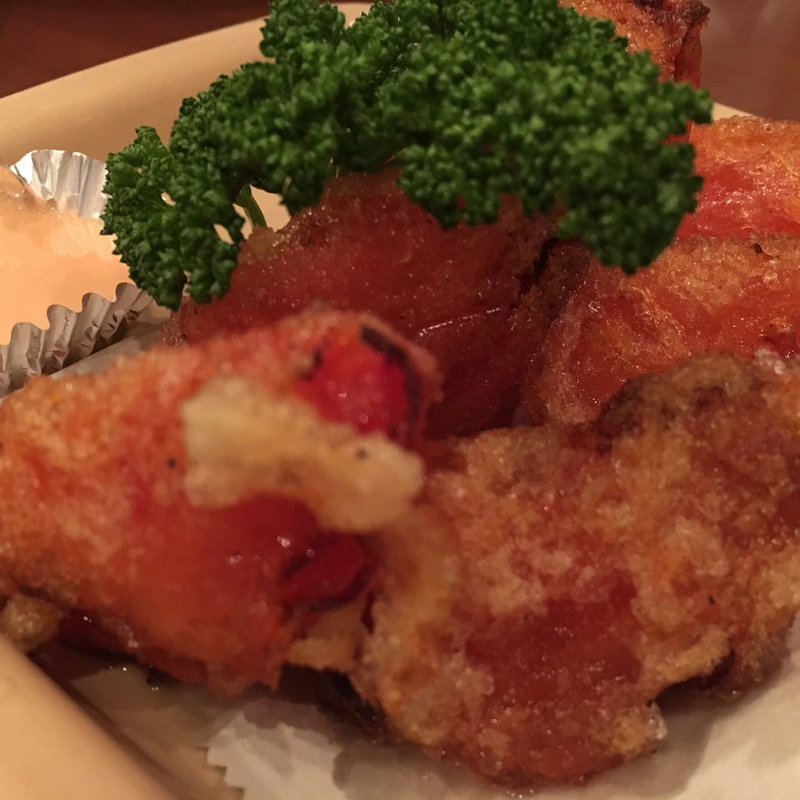 トマトの唐揚げ(おたまじゃ串 )