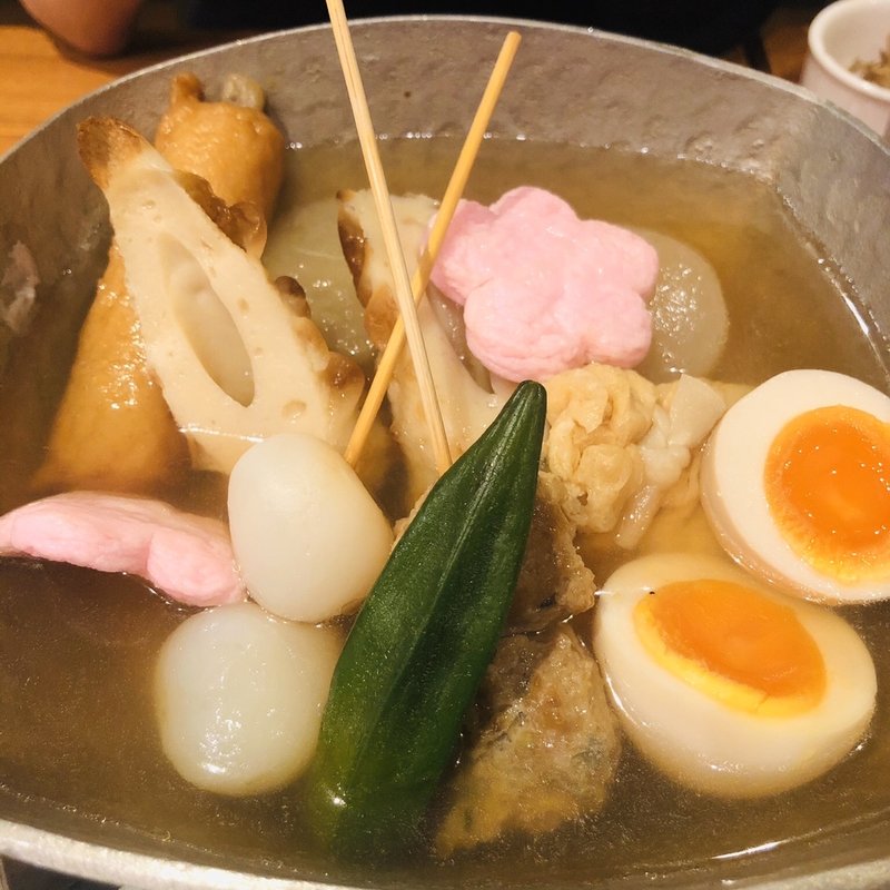 おでん七種盛り(地酒と京風おでん 三間堂千日前店)