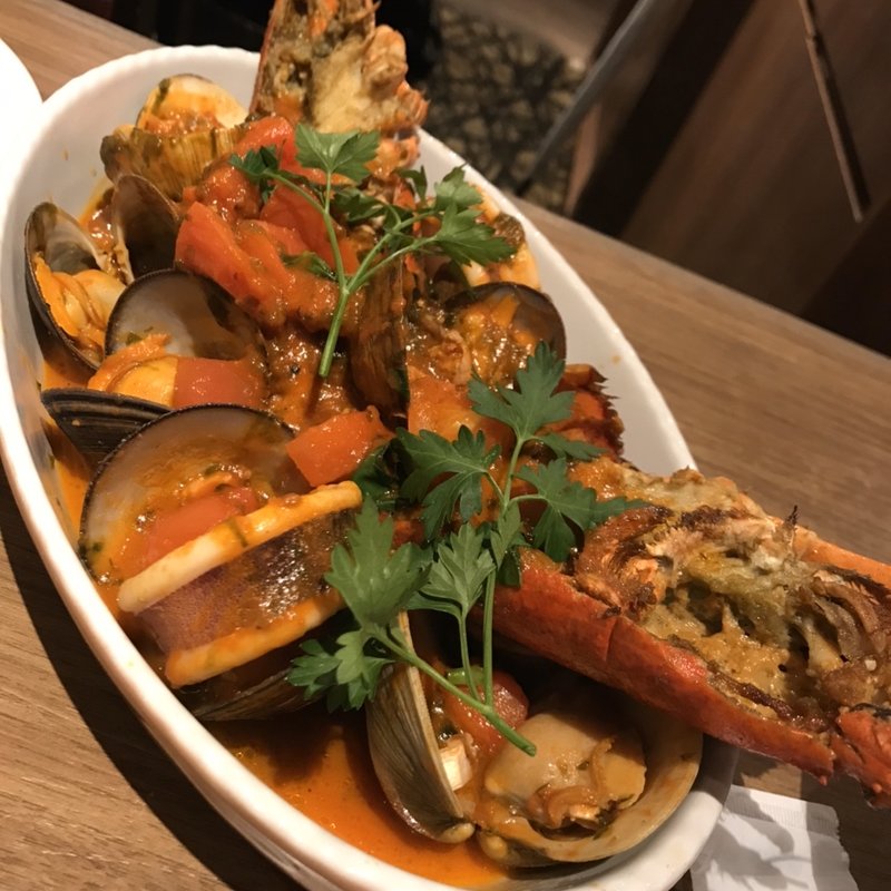 オマール海老のソテー(俺のイタリアン 新橋赤レンガ通)