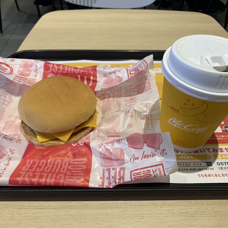 ダブルチーズバーガーセット(マクドナルド 札幌ヨドバシカメラ店)