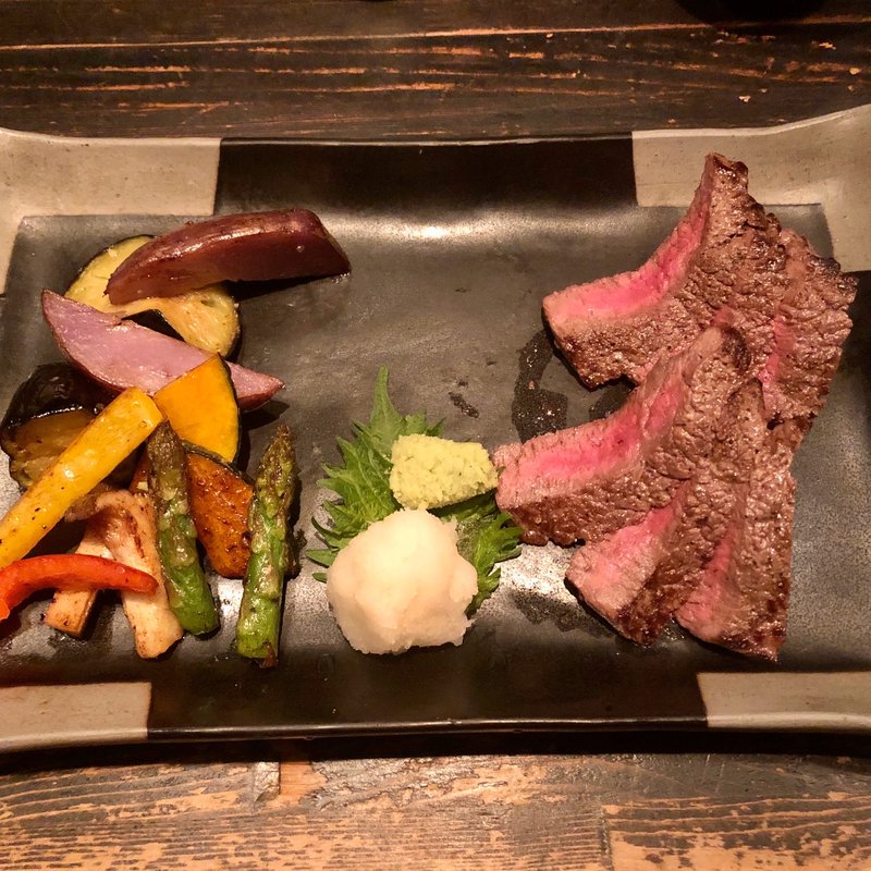 特選牛の和風ステーキ(青山 川上庵)