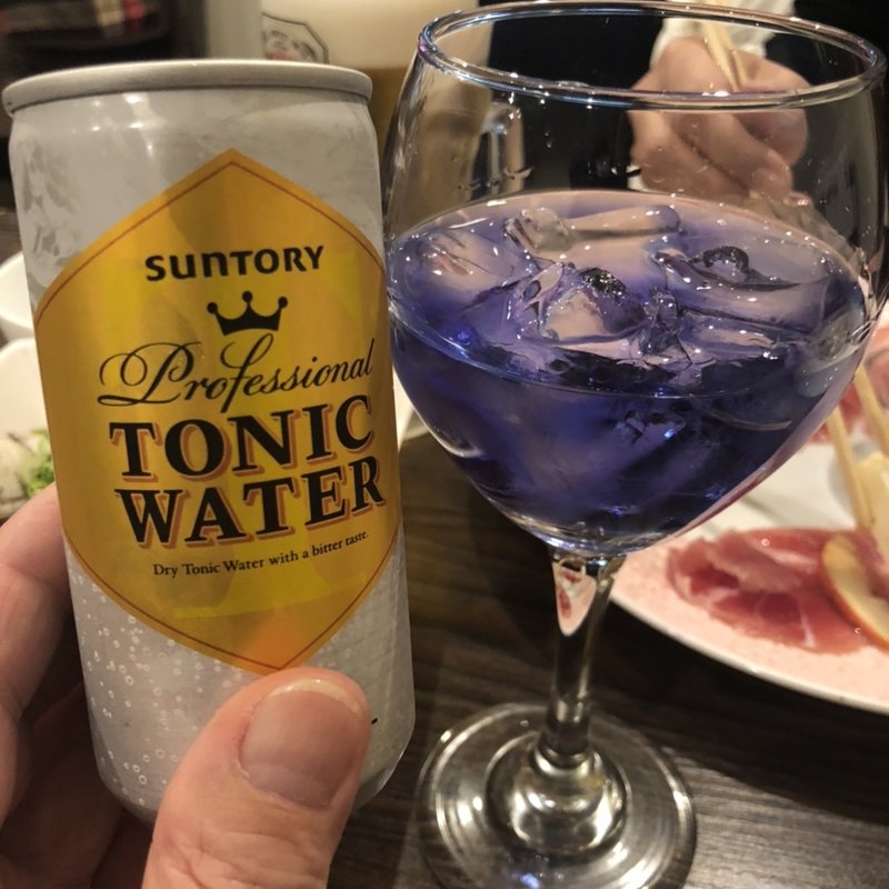 ブルージントニック(野菜巻き串バルぽっぽ)