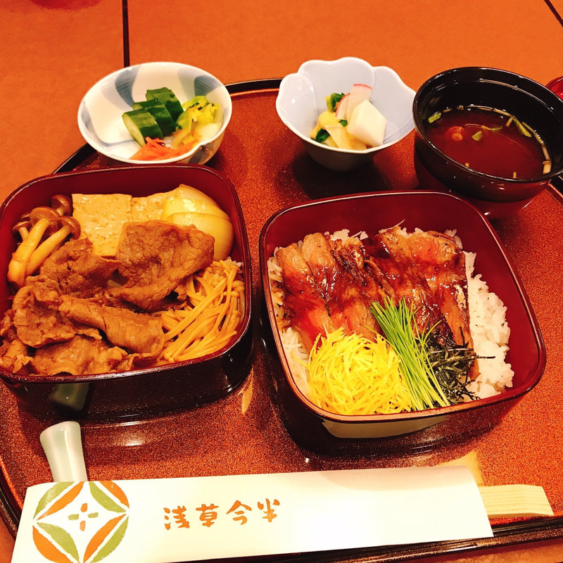 二段重＜百年牛丼・ステーキ丼＞ (一日限定20名様)(今半)